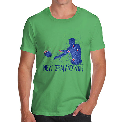 Funny Mens Tshirts Rugby New Zealand 2019 Men's T-Shirt X-Large Green