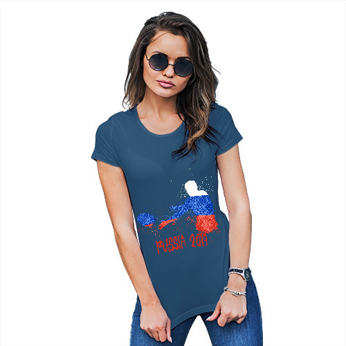 Funny T-Shirts For Women Sarcasm Rugby Russia 2019 Women's T-Shirt X-Large Royal Blue