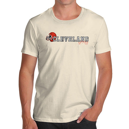 Mens Humor Novelty Graphic Sarcasm Funny T Shirt Cleveland American Football Established Men's T-Shirt X-Large Natural