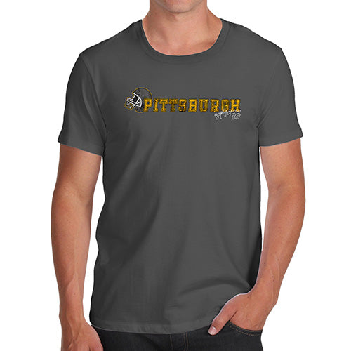 Mens Funny Sarcasm T Shirt Pittsburgh American Football Established Men's T-Shirt X-Large Dark Grey