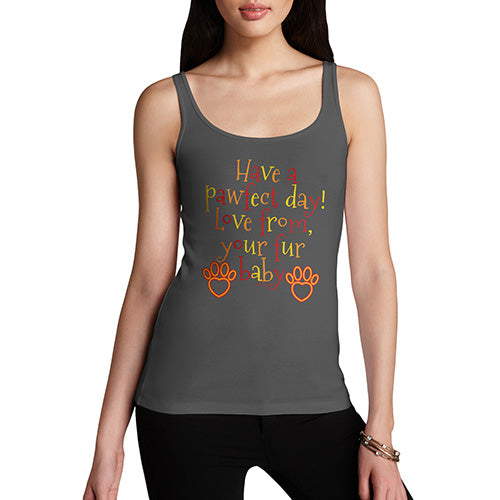 Funny Tank Tops For Women From Your Fur Baby Women's Tank Top X-Large Dark Grey