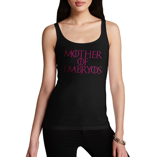 Womens Humor Novelty Graphic Funny Tank Top Mother Of Embryos Women's Tank Top Small Black