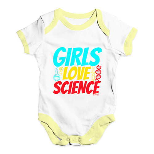 Girls Love Science Baby Unisex Baby Grow Bodysuit