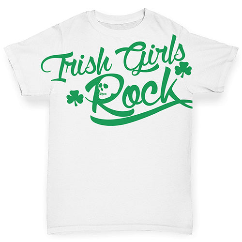 Baby Tshirts Irish Girls Rock Baby Toddler ALL-OVER PRINT Baby T-shirt 12-18 Months White
