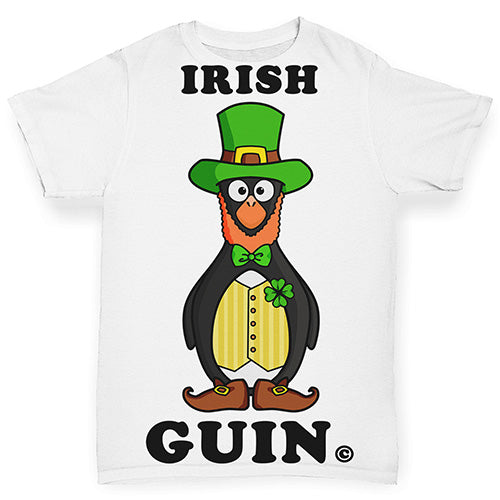 Baby Tshirts Irish Leprechaun Guin The Penguin Baby Toddler ALL-OVER PRINT Baby T-shirt 3-6 Months White