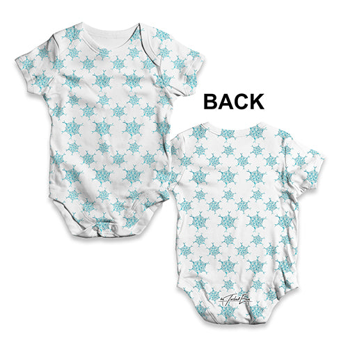 Falling Snowflakes Baby Unisex ALL-OVER PRINT Baby Grow Bodysuit