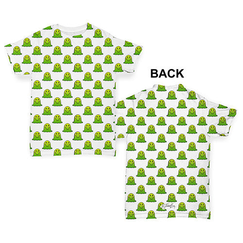 Green Emoji Blob Monster Baby Toddler ALL-OVER PRINT Baby T-shirt