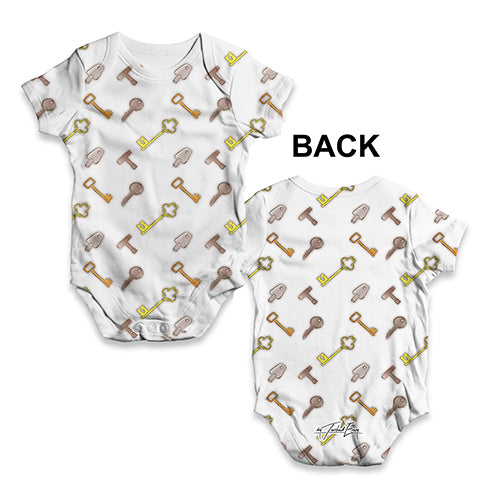 Keys Pattern Print Baby Unisex ALL-OVER PRINT Baby Grow Bodysuit