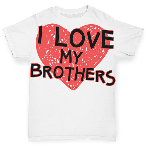I Love My Brothers Baby Toddler ALL-OVER PRINT Baby T-shirt