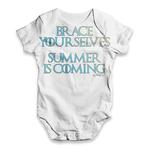 Summer Is Coming Baby Unisex ALL-OVER PRINT Baby Grow Bodysuit