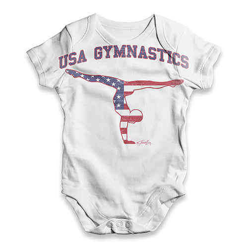 USA Gymnastics Baby Unisex ALL-OVER PRINT Baby Grow Bodysuit