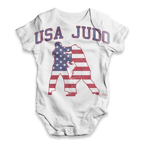 USA Judo Baby Unisex ALL-OVER PRINT Baby Grow Bodysuit