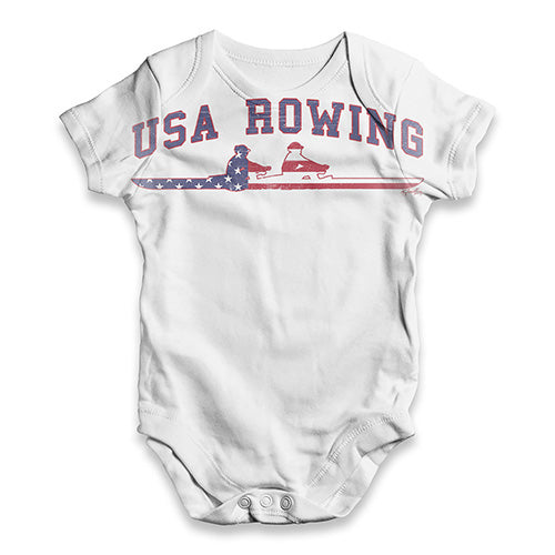 USA Rowing Baby Unisex ALL-OVER PRINT Baby Grow Bodysuit