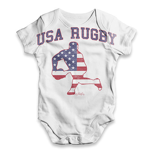 USA Rugby Baby Unisex ALL-OVER PRINT Baby Grow Bodysuit