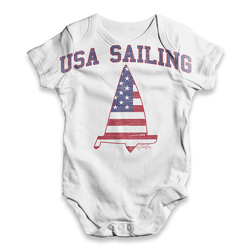 USA Sailing Baby Unisex ALL-OVER PRINT Baby Grow Bodysuit