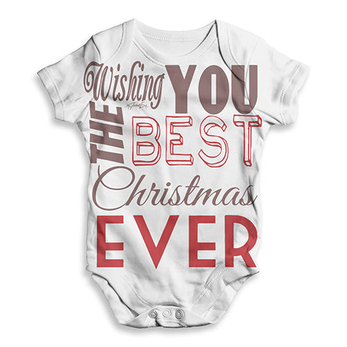 Wishing You The Best Christmas Baby Unisex ALL-OVER PRINT Baby Grow Bodysuit