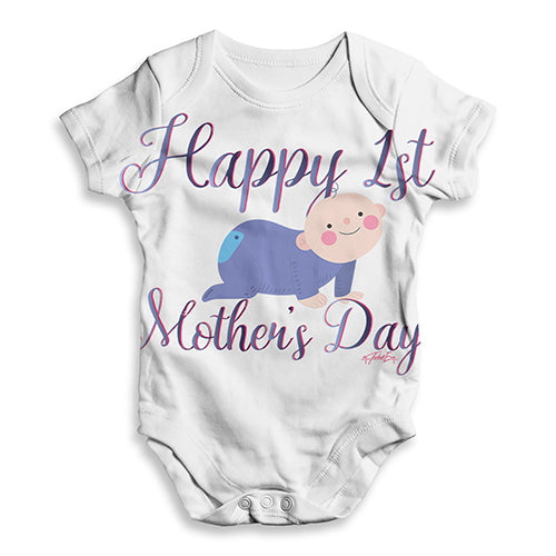 Happy 1st Mother's Day Baby Baby Unisex ALL-OVER PRINT Baby Grow Bodysuit