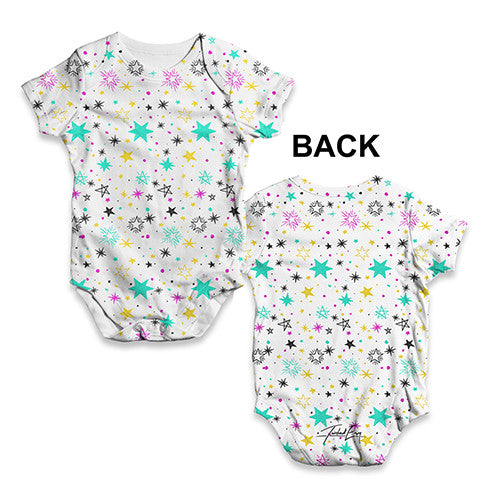 Twinkle Twinkle Litter Stars Baby Unisex ALL-OVER PRINT Baby Grow Bodysuit