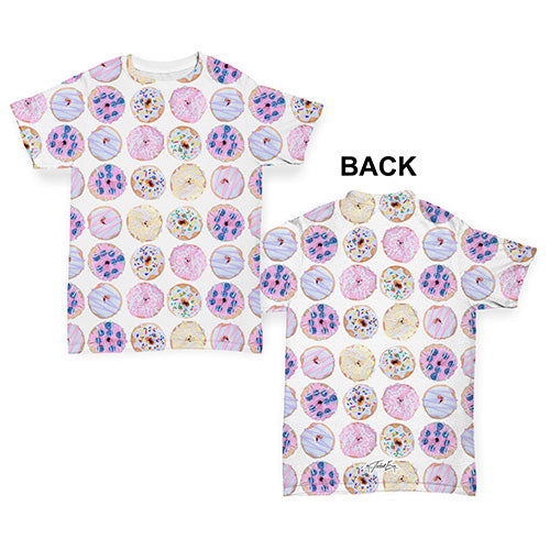 Pink Donuts Pattern Baby Toddler ALL-OVER PRINT Baby T-shirt