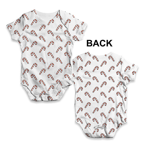 Cute Candy Canes Pattern Baby Unisex ALL-OVER PRINT Baby Grow Bodysuit