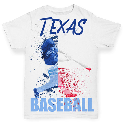 Texas Baseball Splatter Baby Toddler ALL-OVER PRINT Baby T-shirt