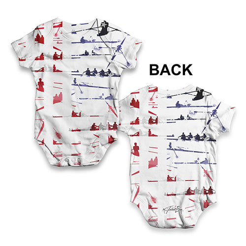 USA Rowing Collage Baby Unisex ALL-OVER PRINT Baby Grow Bodysuit