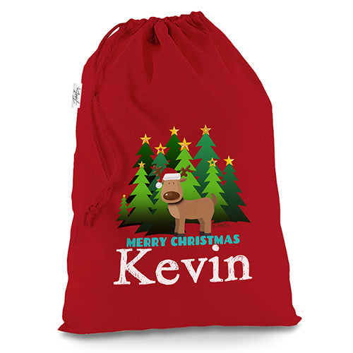 Personalised My First Xmas Baubles Red Christmas Santa Sack Mail Post Bag