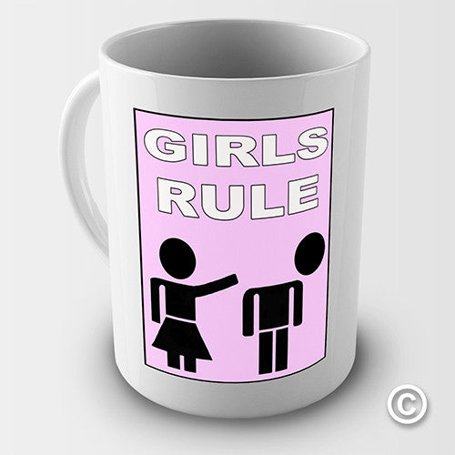 Girls Rule Novelty Mug