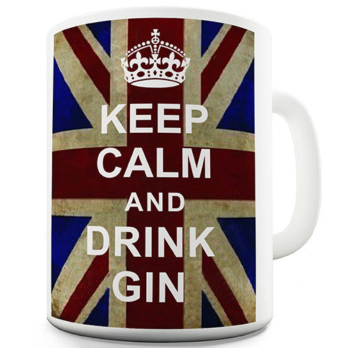 Keep Calm And Drink Gin Novelty Mug