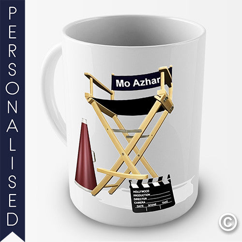 Directors Chair Personalised Mug - Twisted Envy Funny, Novelty and Fashionable tees