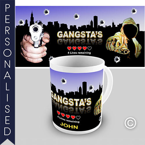 Gangstas Personalised Mug - Twisted Envy Funny, Novelty and Fashionable tees