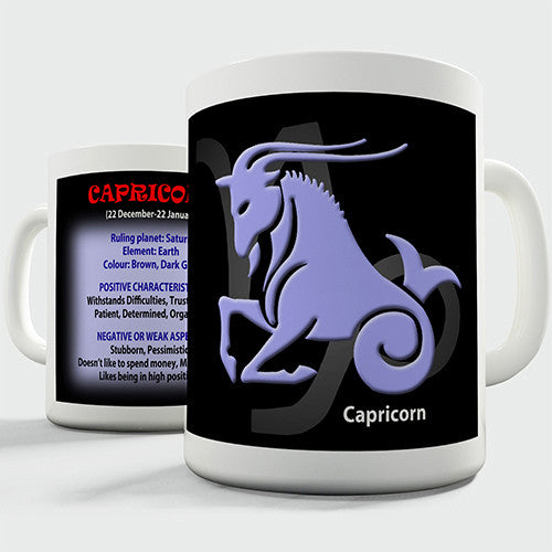 Zodiac Star Sign Capricorn Novelty Mug