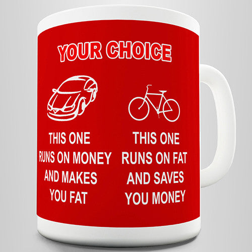 Your Choice Car Or Bike Novelty Mug