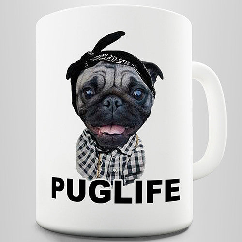 Pug Life Gangster Novelty Mug