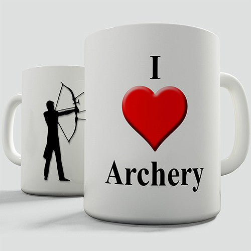 I Love Archery Novelty Mug