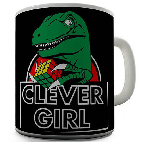 Clever Girl Dinosaur Novelty Mug