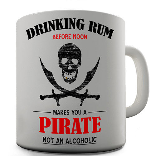 Drinking Rum Pirate Funny Mug