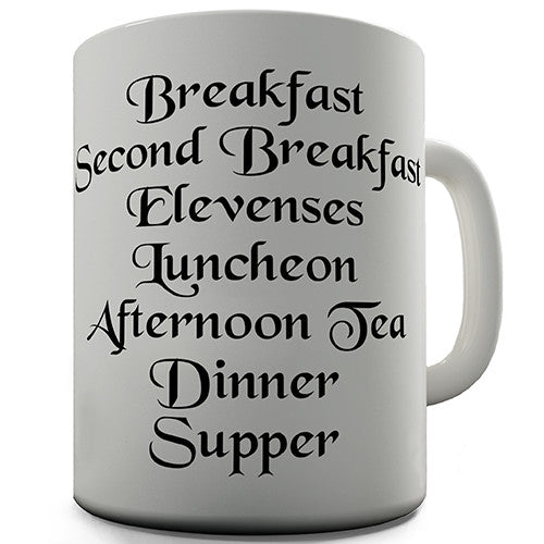 Hobbits Second Breakfast Novelty Mug