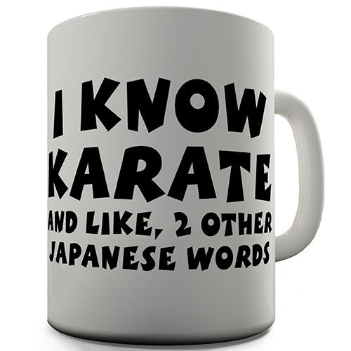 I Know Karate And 2 Other Japanese Words Novelty Mug