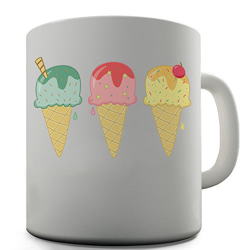 Three Ice Creams Novelty Mug
