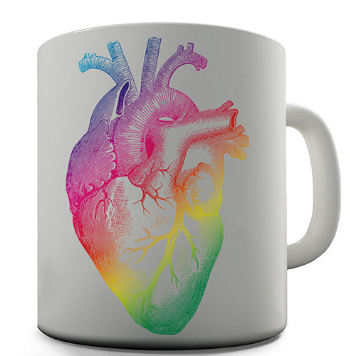 Rainbow Heart Novelty Mug
