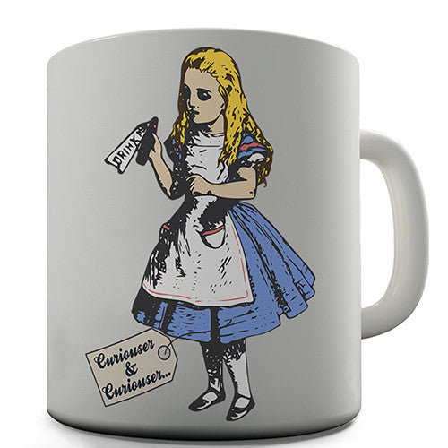 Curious Alice Novelty Mug
