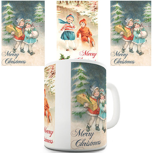 Christmas Card Winter Theme Novelty Mug