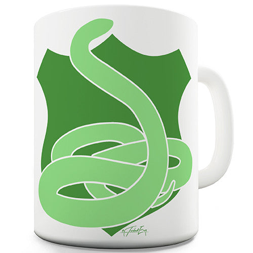 Snake Silhouette Crest Novelty Mug