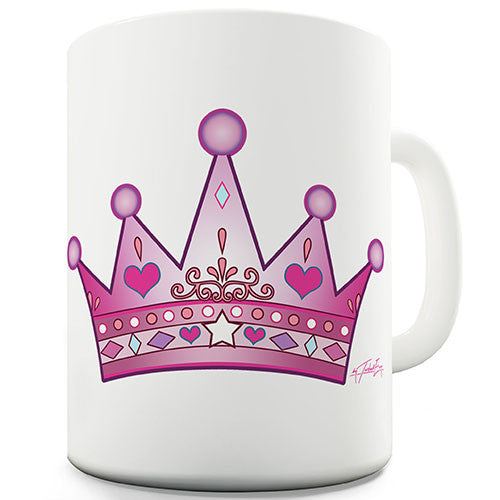 Princess Pink Crown Novelty Mug