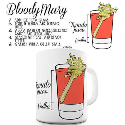 Bloody Mary Cocktail Recipe Novelty Mug
