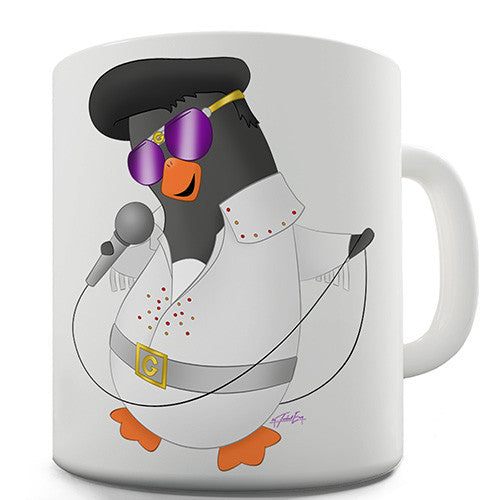 Guin The Penguin Elvis Novelty Mug