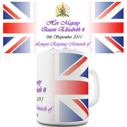 Queen Elizabeth II Celebration Novelty Mug
