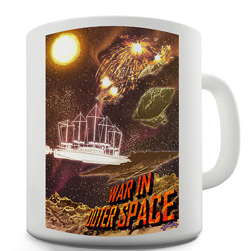 War In Outer Space Novelty Mug