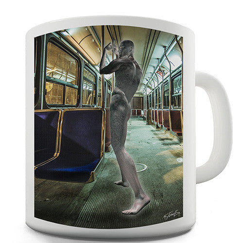 Surreal Train Tube Journey Novelty Mug